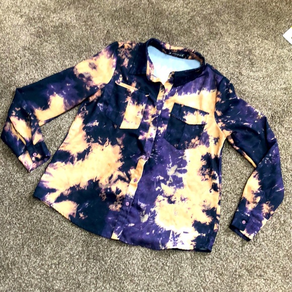 Allegra K Tops - Flowy Button up Tye dye